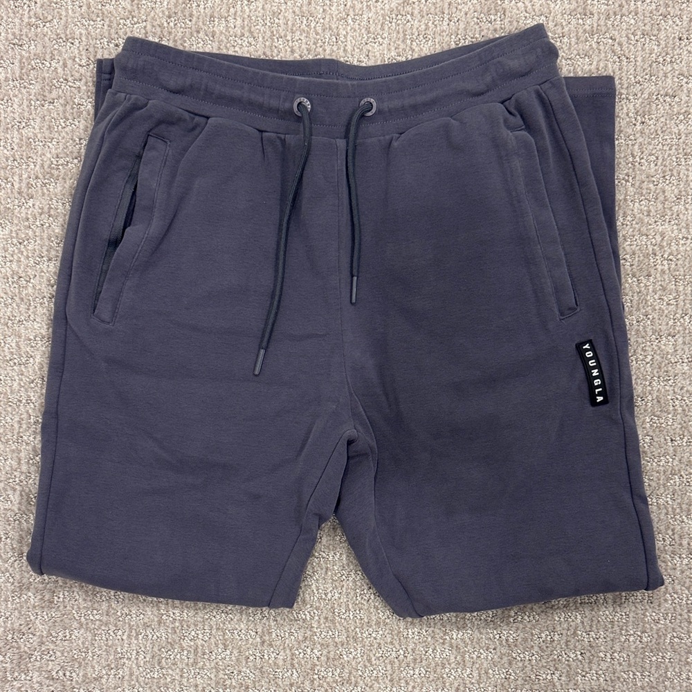 YoungLA Grey Jogger Shorts